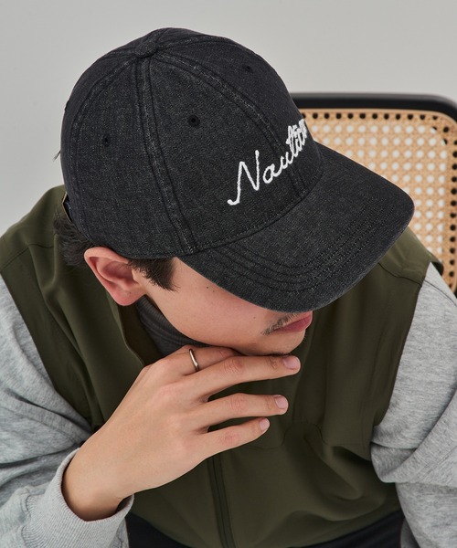 NAUTICA（ノーティカ） キャップ 帽子 LIGHT DENIM WASHED CAP 8オンス