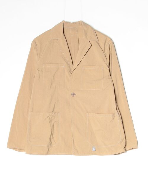 TAAKK 刺繍入りベージュテーラードジャケット TAAKK 刺繍入りベージュテーラードジャケット TAAKK 刺繍入りベージュ