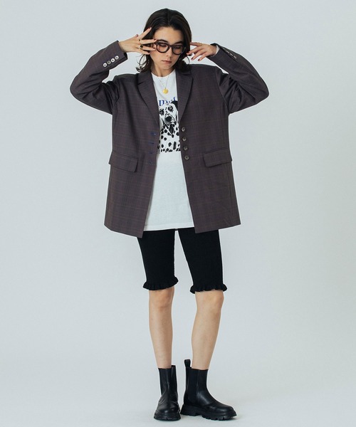 ローズバッド（ROSE BUD）/CREOLME/CHECK TAILORED JACKET ROSE BUD（ローズバッド） ジャケット テーラードジャケット (CREOLME