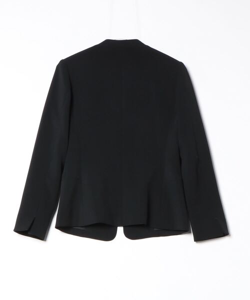 PLST（プラステ） ノーカラージャケット S ブラック レディース