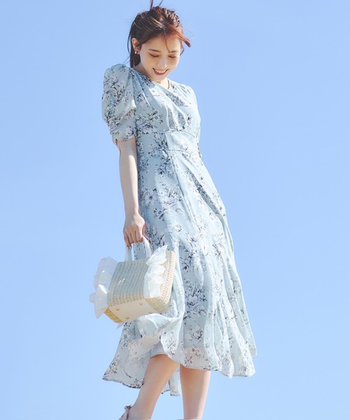 「LAISSE PASSE」 半袖ワンピース SMALL ミント レディース_画像2