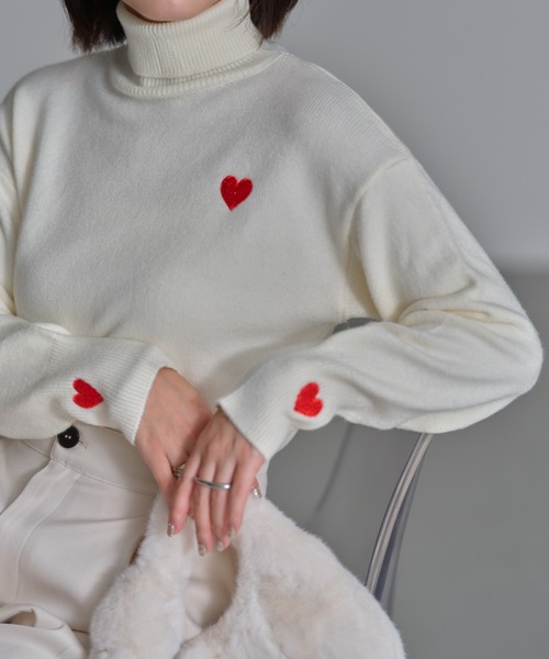 「deux amour」 タートルネックニット FREE ブラック レディース_画像7