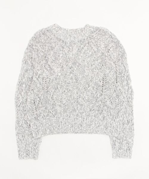 K125 新品未使用 F ユナイテッドアローズ ニット グレー レディース UNITED ARROWS（ユナイテッドアローズ） 長袖ニット - グレー