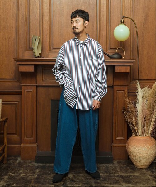 「THOMAS MASON」 長袖シャツ LARGE グリーン系その他 メンズ_画像2