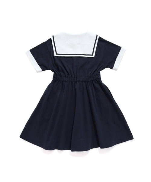 「JENNI love」 「KIDS」半袖ワンピース 130cm ネイビー キッズ_画像9