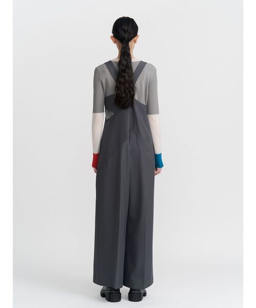 UN3D.（アンスリード） ニット セーター SHEER DOCKING COLOR BLOCK KT