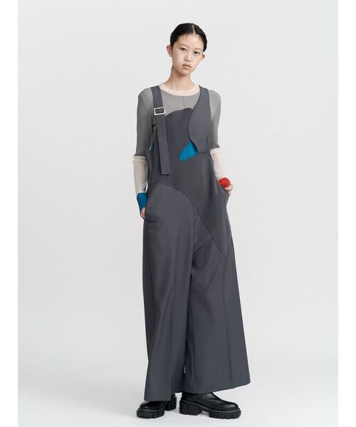 UN3D.（アンスリード） ニット セーター SHEER DOCKING COLOR BLOCK KT