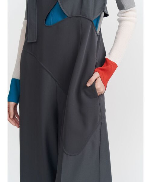 UN3D.（アンスリード） ニット セーター SHEER DOCKING COLOR BLOCK KT