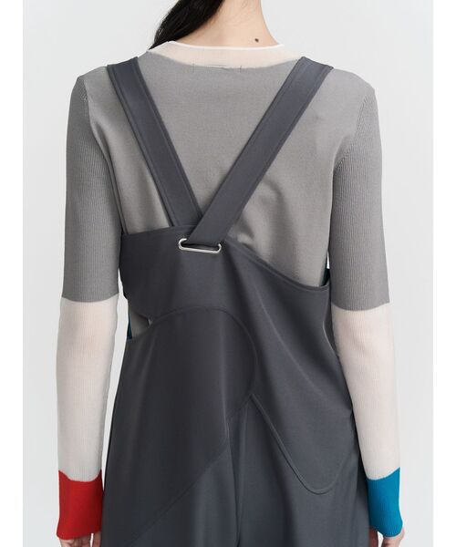 UN3D.（アンスリード） ニット セーター SHEER DOCKING COLOR BLOCK KT