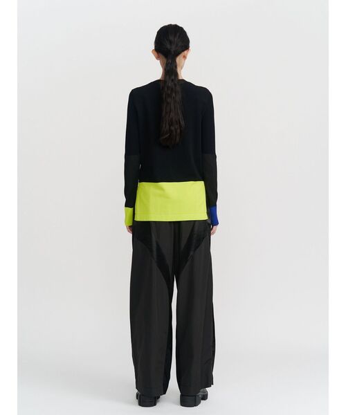 UN3D.（アンスリード） ニット セーター SHEER DOCKING COLOR BLOCK KT