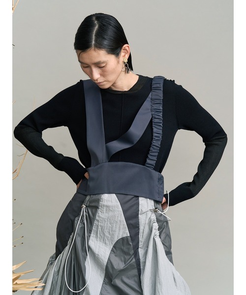 UN3D. アンスリード　DOCKING DESIGN KT CURVE KNIT DOCKING SH | UN3D./アンスリード