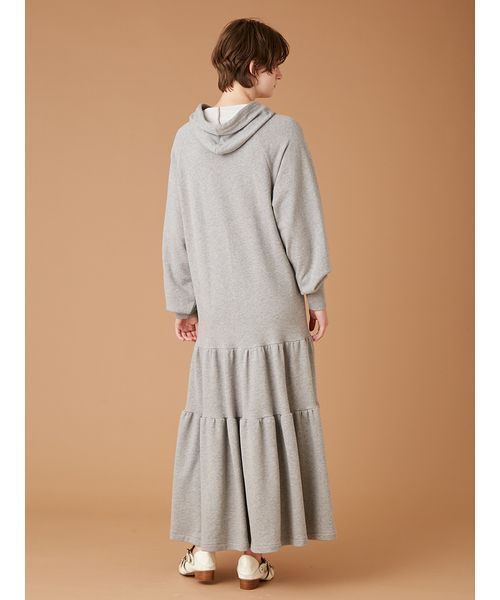FURFUR（ファーファー） ワンピース フーディーティアードワンピース