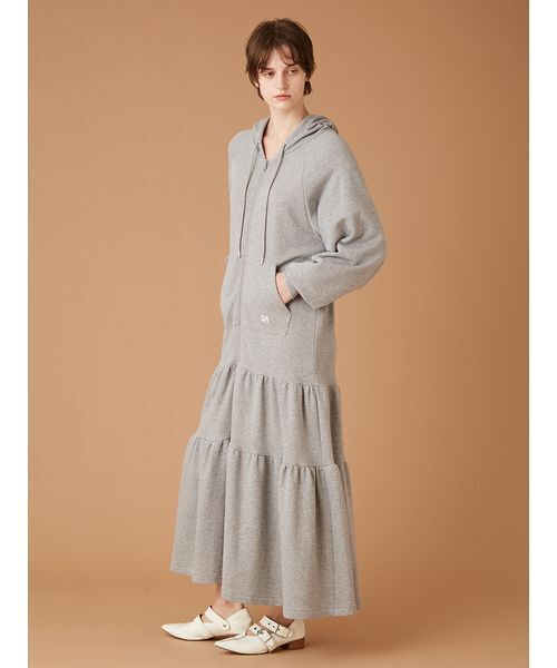 FURFUR（ファーファー） ワンピース フーディーティアードワンピース