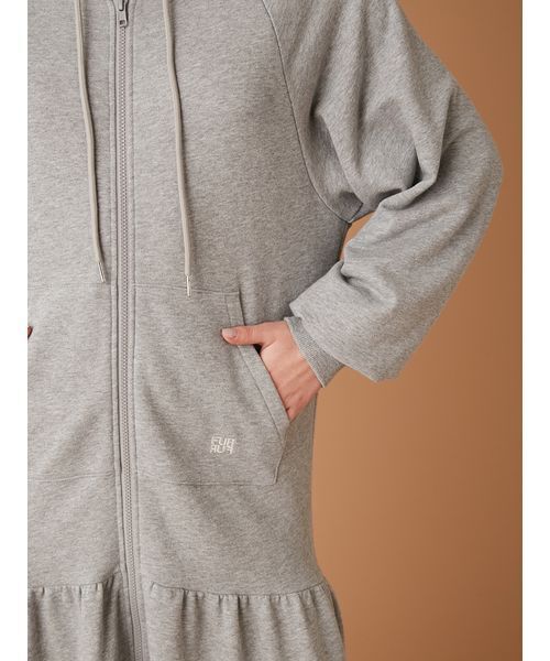 FURFUR（ファーファー） ワンピース フーディーティアードワンピース