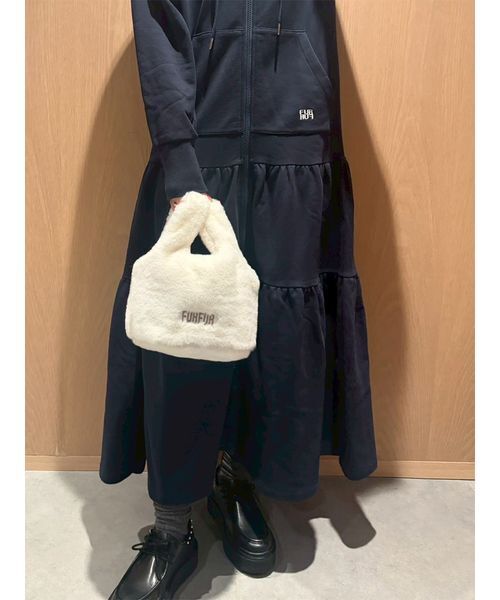 FURFUR（ファーファー） ワンピース フーディーティアードワンピース