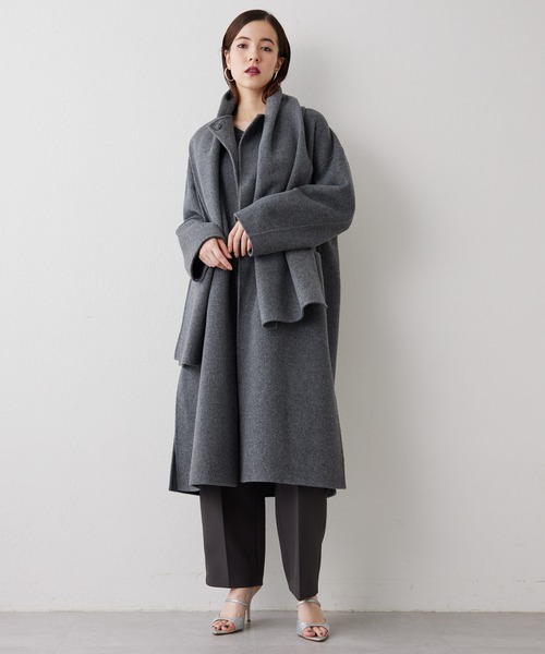 Whim Gazette（ウィム ガゼット） ノーカラーコート FREE ブラウン