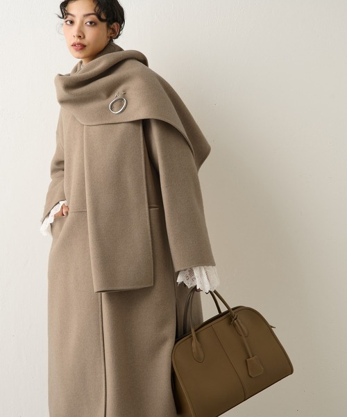 Whim Gazette（ウィム ガゼット） ノーカラーコート FREE ブラウン