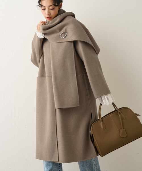 Whim Gazette（ウィム ガゼット） ノーカラーコート FREE ブラウン