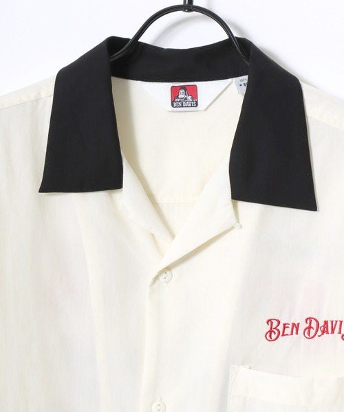 「BEN DAVIS」 半袖シャツ L ブラック メンズ_画像4