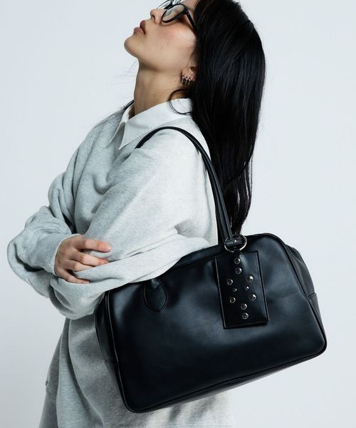 JEANASIS（ジーナシス） ボストンバッグ カードケースツキスタッズ