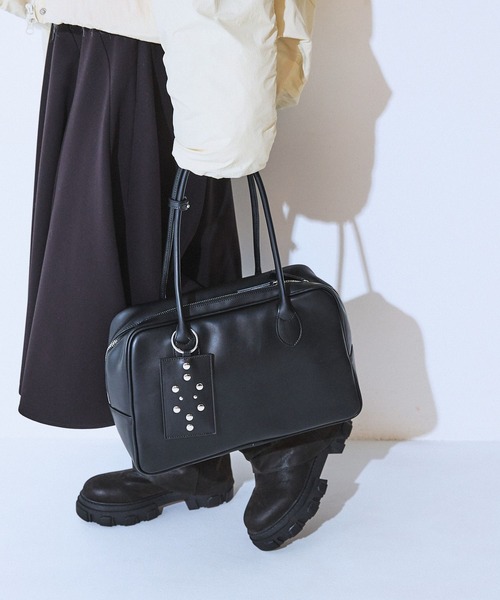 JEANASIS（ジーナシス） ボストンバッグ カードケースツキスタッズ