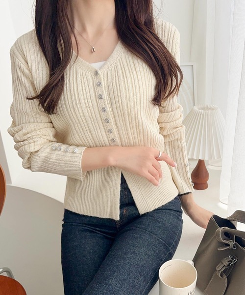 「mily bilet」 長袖ニット X-LARGE グレー レディース_画像4