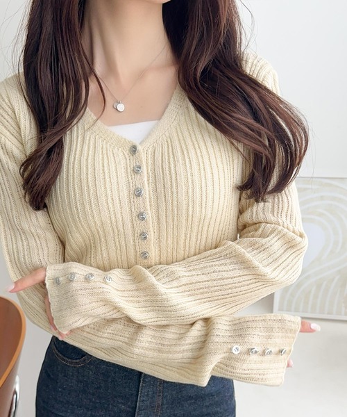 「mily bilet」 長袖ニット X-LARGE グレー レディース_画像8