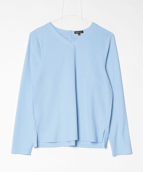 INDIVI（インディヴィ） 長袖カットソー 38 サックスブルー レディース