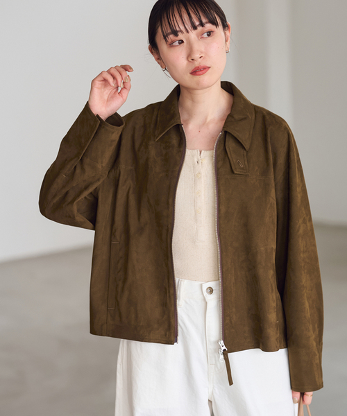 FRAMeWORK フェイクスエードブルゾン FRAMeWORK（フレームワーク） コート アウター 「WEB限定 / 追加