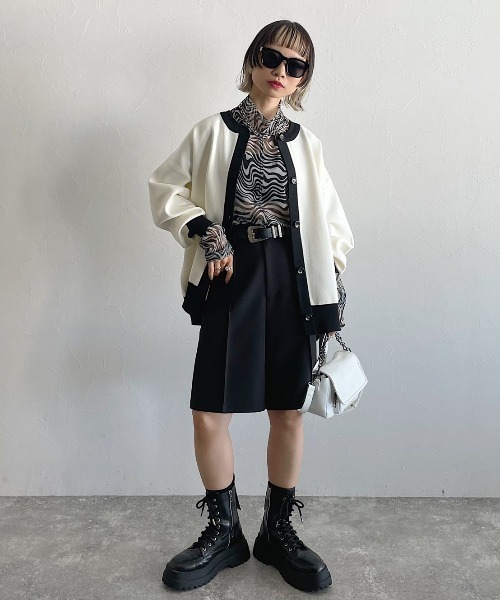 「PAGEBOY」 ニットカーディガン FREE ホワイト系その他 レディース_画像7