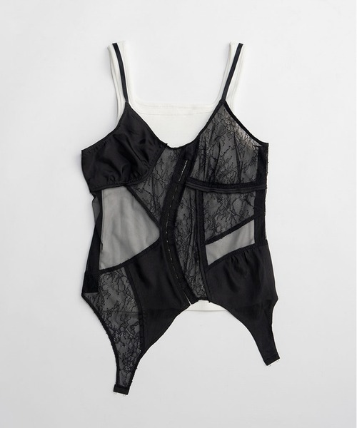 キャミソール 「Pre-Order」ランジェリーコラージュトップ / Lingerie Collage Topの画像