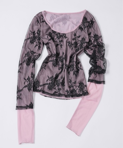 「musubore」 長袖カットソー FREE アイボリー レディース_画像8