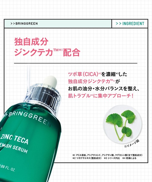 BRING GREEN パック シートマスク ブリングリーン ジンクテカBセラム