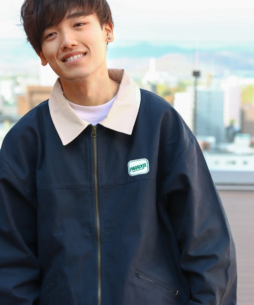 「ZIP FIVE」 ブルゾン LARGE グレー メンズ_画像3