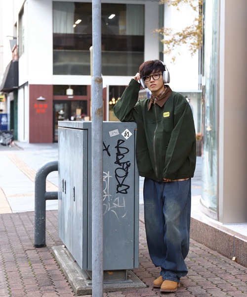 「ZIP FIVE」 ブルゾン LARGE グレー メンズ_画像4