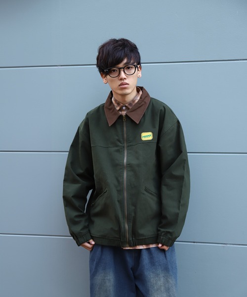 「ZIP FIVE」 ブルゾン LARGE グレー メンズ_画像8