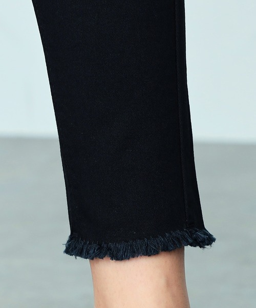 「C17」 スキニーデニムパンツ 29 ブラック系その他 レディース_画像9