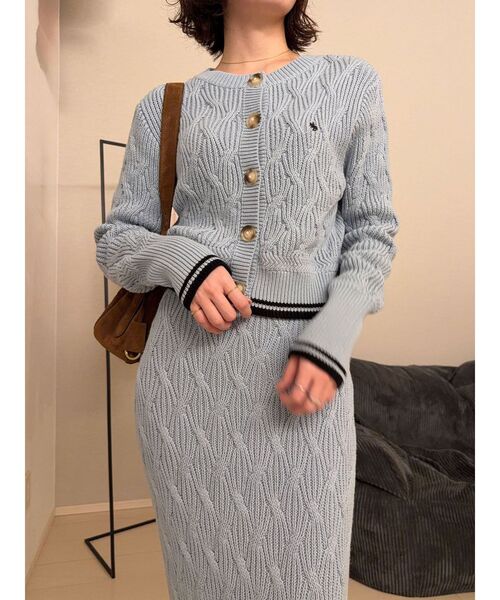 〈POLO BCSコラボ〉ケーブルラインカーデプルオーバー(値下げ不可) POLO BCS（ポロ・ビーシーエス） ワンピース 「POLO BCSコラボ