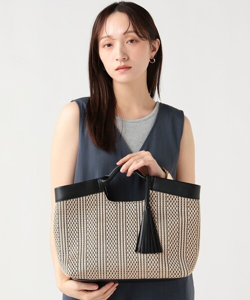 BEAMS HEART（ビームス ハート） トートバッグ 2WAY レース編み バッグ