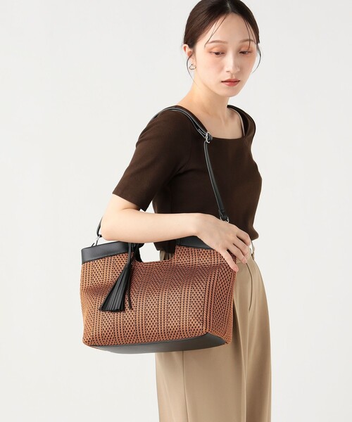 BEAMS HEART（ビームス ハート） トートバッグ 2WAY レース編み バッグ