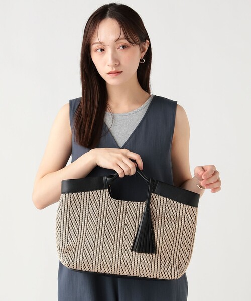 BEAMS HEART（ビームス ハート） トートバッグ 2WAY レース編み バッグ