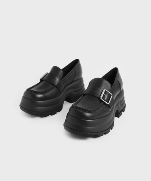 「CHARLES & KEITH」 シューズ 24.5cm イエロー レディース_画像2