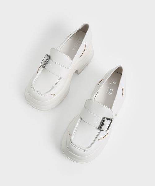「CHARLES & KEITH」 シューズ 24.5cm イエロー レディース_画像9