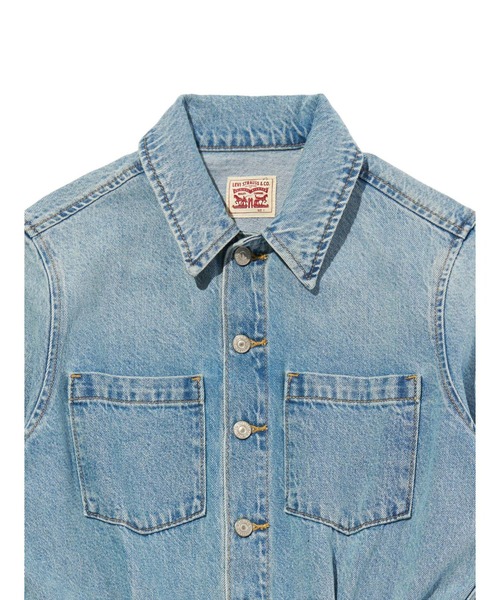 シャツワンピース Levi's/リーバイス Aラインデニムウエスタンドレスの画像