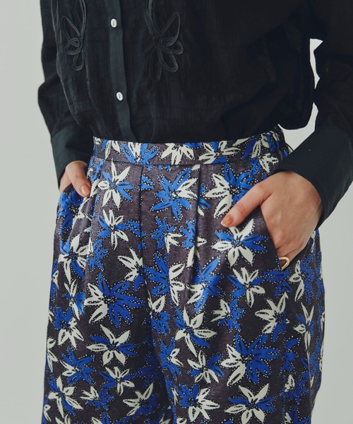 「ROSE BUD」 パンツ ONE SIZE ブラック レディース_画像4