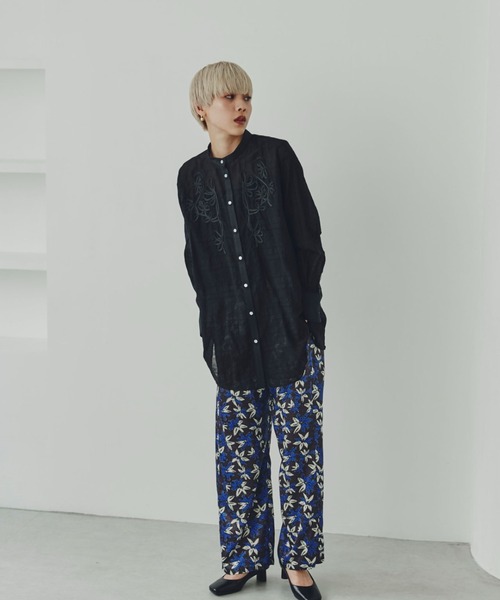 「ROSE BUD」 パンツ ONE SIZE ブラック レディース_画像8