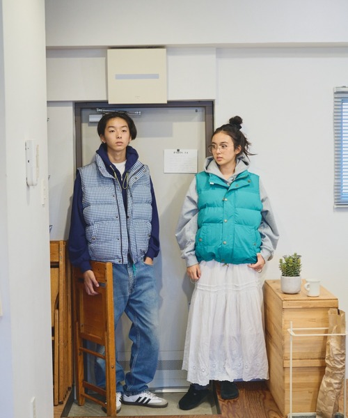 COMMON GULL PRODUCTS ネイビー 中綿ベスト common gull products. ベスト MEDIUM ネイビー レディース : ZOZOTOWN