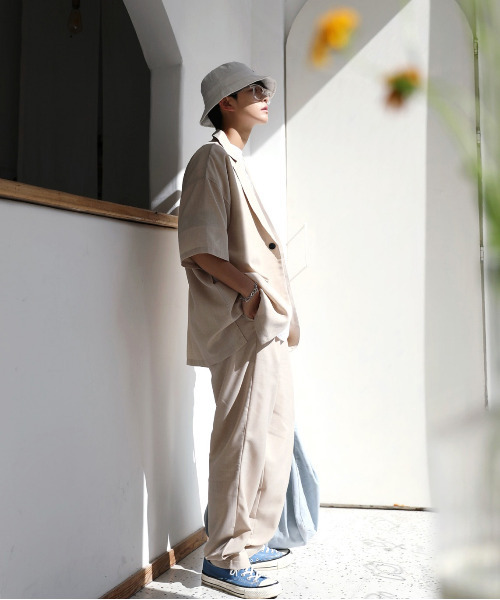 「neos」 「Dal Fellow」セットアップ LARGE ベージュ メンズ_画像8