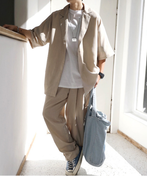 「neos」 「Dal Fellow」セットアップ LARGE ベージュ メンズ_画像9