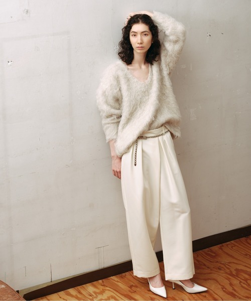 「GALLARDAGALANTE」 長袖ニット FREE ブラウン レディース_画像2